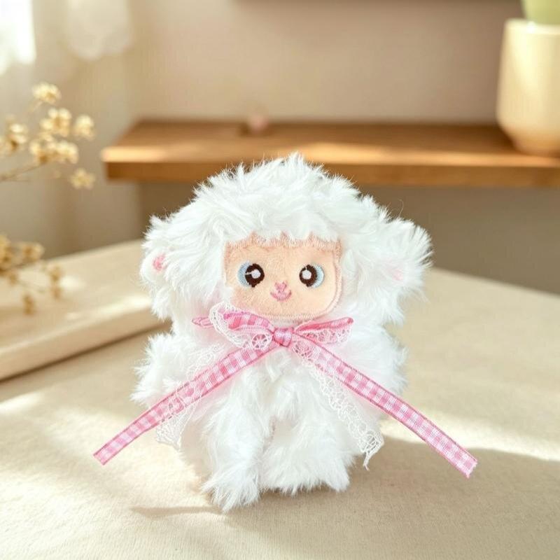 Cute Plush Alpaca Keychain Fluffy Soft Sheep Bag Pendant 1PC Adorable Backpack Ornament for Party Favor Gifts