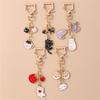 Creative Cats Bag Accessory Animal Print Keychain Metal Keychain Bags Pendant Backpack Decors For Women and Girls