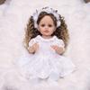 KEIUMI Boneca Reborn de 22 Polegadas Silicone Vinil Integral Pele Realista Aparência de Princesa Menina Recém-nascida Brinquedo Presente de Aniversário para Crianças