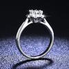 100 %Luxury Pt950 Platinum Rings For Women Wedding Accessories Fine Jewelry