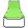 Foldable Sun Lounger Green 188 x 57 x 86.5 cm Polyester