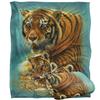 JQ Licensing Silky Tiger & Cubs Supersoft Blanket