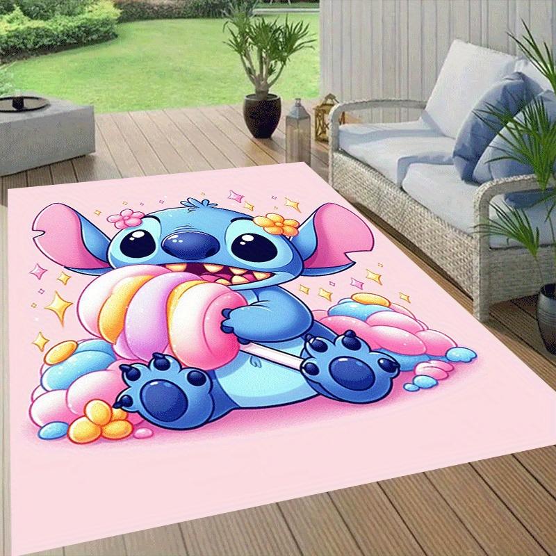 1pc Stitch Pattern Area Rug Soft Flannel Floor Mat for Living Room,Office,Bedroom and Carpet,Sofa Coffee Table Floor Mat