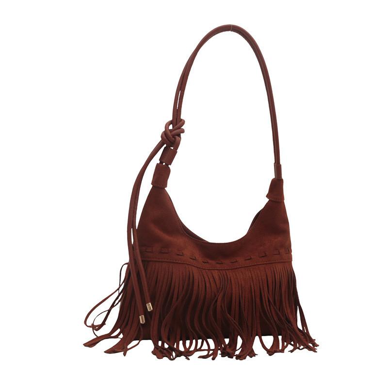 Stylish Large Capacity Tote Bag For Women With Trendy Fringe Design In 2024 Fall Collection
