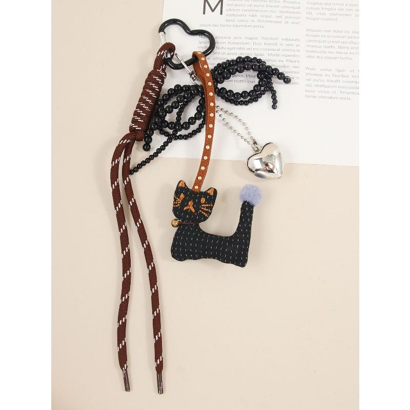 Exquisite and high-value versatile cartoon three-dimensional bunny love pendant cute bag pendant keychain