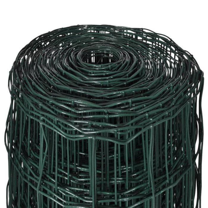 VidaXL Grillage 25x1,2 m avec Mailles Clôture Portail Barrière Bordure Jardin 140592