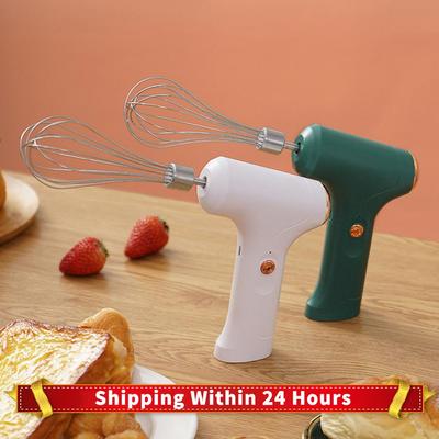 Elektrischer Mixer Mini Elektrischer Schneebesen USB Wiederaufladbar Haushalt Kabelloser Elektrischer Handmixer für Küche zum Backen & Kochen