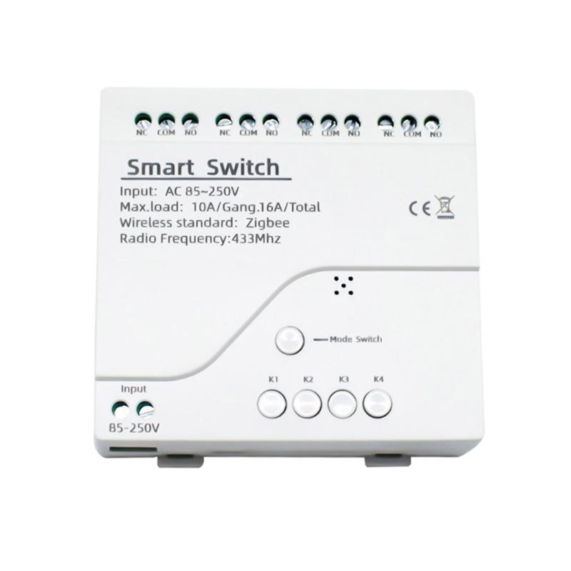 

4-way Tuya Smart Zigbee3.0 Protocol Relay-Modules 433 mhz Light Controller Smart-Accessory Home Wifi Switch Faceplate 1