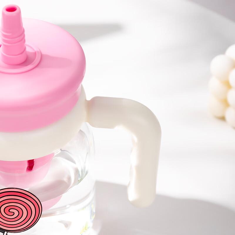 Butelka Shanchongshan w kształcie tykwy z wysokoboranowego szkła ze słomką