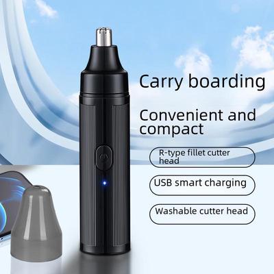 Electric Men's Nose Hair Trimmer: USB Rechargeable Nose Hair Scissors for Nasal Cavity Cleaning
