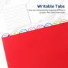 Dividers for 3 Ring Binder, 8 Tab Vibrant Colors 3 Sets 24 Pcs Plastic Binder Dividers with Tabs, 3 Hole Punched Tab Dividers Letter Size for School