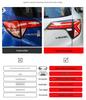 LED Tail Light Assembly with Flowing Turn Signal for 15-22 Honda Vezel - Reversing & Daytime Running Lights