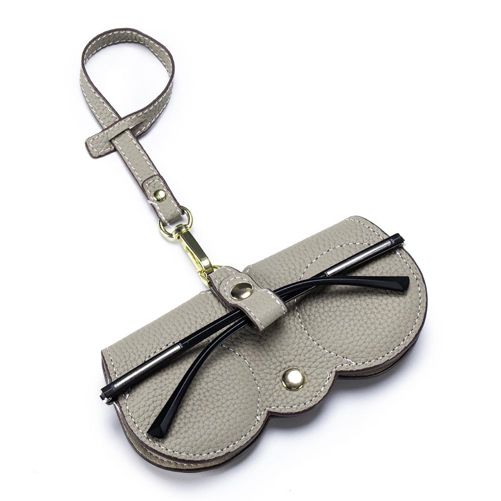 New Women Sunglasses Cover Genuine Cowhide Padded Protection Sunglasses Case 2026 New Portable Leather Eyewear Storage Pouch Bag