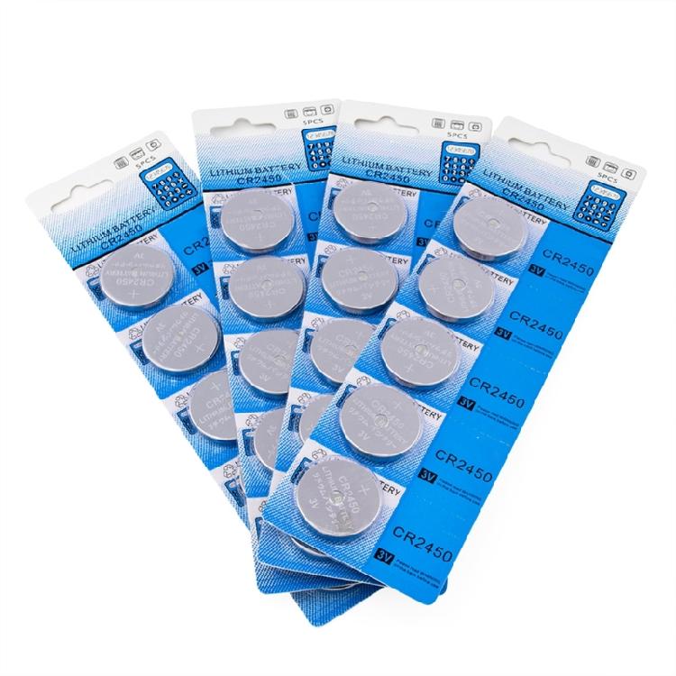 Long Last CR2450 Batteries CR2450 Coin Battery for Automotive Key Reliable Power Performances and Easy Replacement