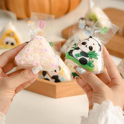 100 Pezzi Sacchetto per Confezionamento Palline di Riso a Forma di Triangolo Cartone Sacchetto Stampo per Sushi con Alghe Accessori Bento per Sushi Sacchetto per Palline di Riso e Sushi con Alghe