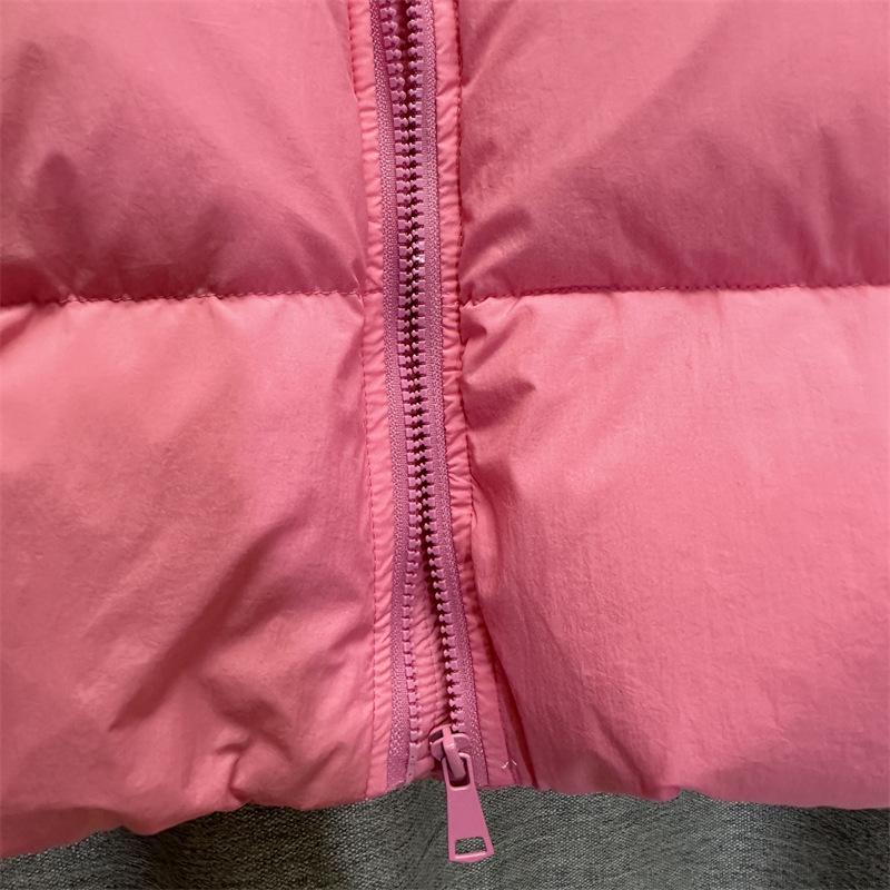 Women Light Weight Thermal Seamlessly Sleeveless White Duck Down Jacket All Match Chic Pocket Loose Down Vest