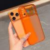 Orange Transparent Silicone Case for iPhone 17 16 15 14 13 Pro Max Back Cover Ultra Thin Soft TPU Shell Case for iPhone17 ProMax