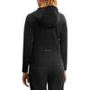 Fila Casual Versatile Knitted Hooded Jacket Women Jackets Deep-Black A11W517501FBK