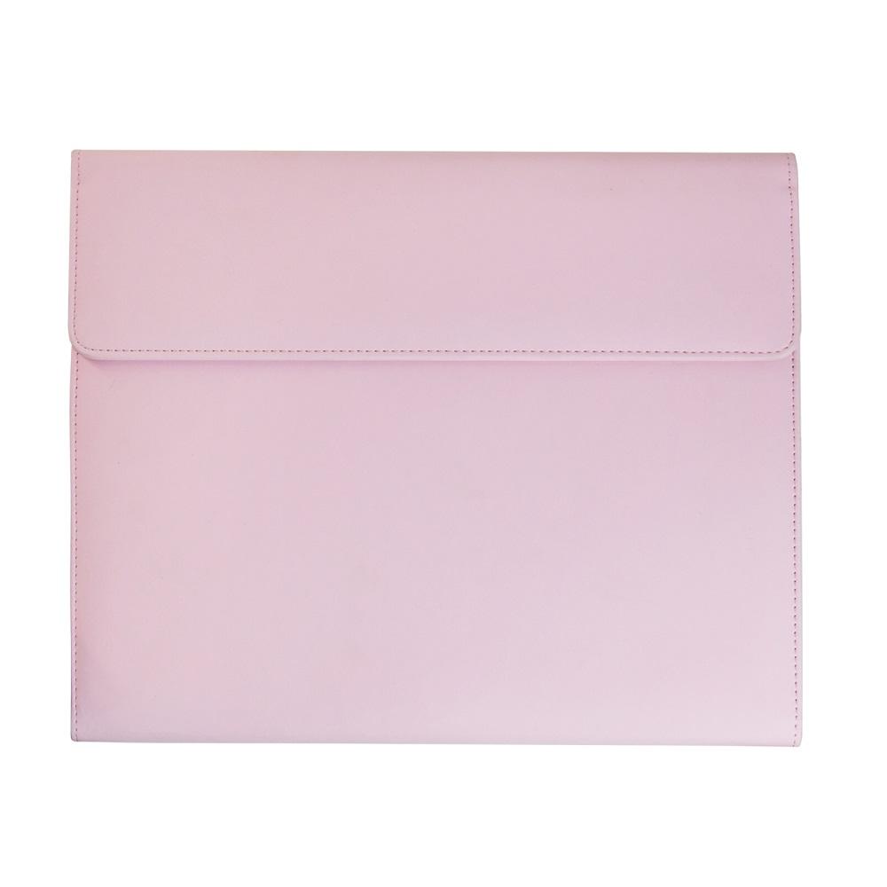 Dreifach faltbare Portfolio-Aktentasche Hautgefühl PU A4 Padfolio Multifunktionale Aufbewahrung Magnetischer Verschluss Ausweis Visitenkarte iPad Qualität