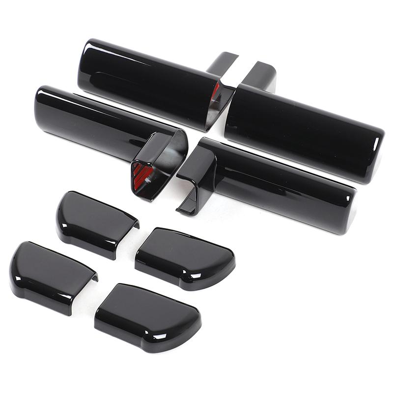 

ABS Glossy black For Hummer H2 2003-2007 Car Inner Handle Protection Decorative Cover Sticker Car Interior Accessories