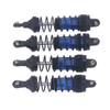 4Pcs RC Car Shock Absorber Aluminum Alloy Stable High Elasticity Front Rear Shock Damper for LC