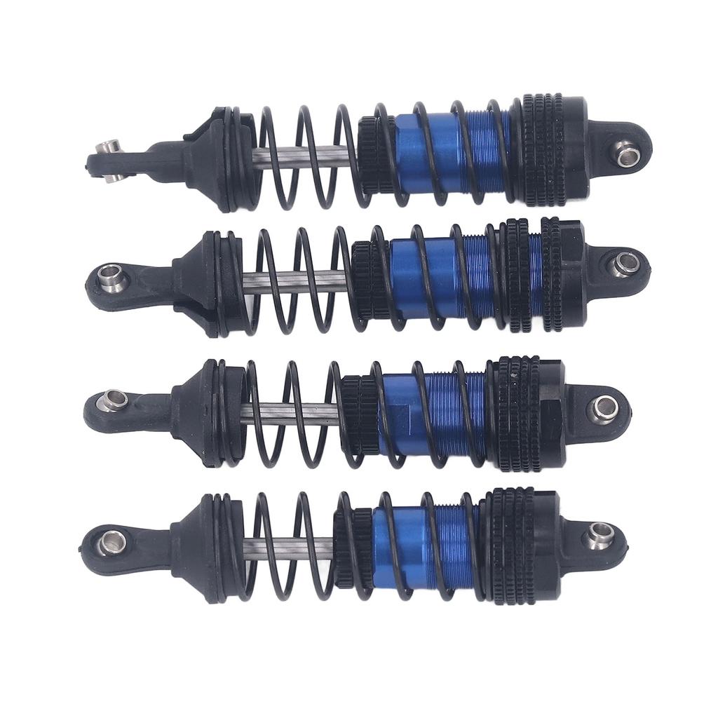 4Pcs RC Car Shock Absorber Aluminum Alloy Stable High Elasticity Front Rear Shock Damper for LC