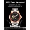 POEDAGAR Luxury Men Clock Hollow Tourbillon Automatic Mechanical Watch Waterproof Luminous Stainless Steel Watches+Box