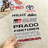 FOR TOYOTA TRO GR Durable Waterproof Reflective Decor Sticker Scratch Cover For Motorcycle Car Helmet Fridge Accessories