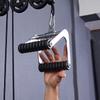Fitness Pull Down Handle Ergonomics V Rowing Handle V Handle Double Rowing Machine Handle for Biceps Triceps Back Muscle Workout