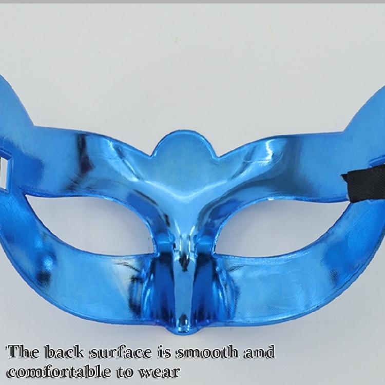Metallicfarbene Maskerade-Maske Halbgesichtsmaske Maskerade-Augenmaske für Männer Frauen Halloween Maskerade Kostümzubehör