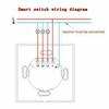 600W WiFi Smart Touch Switch 1Gang Light Control Wall Panel For Home 110-240V