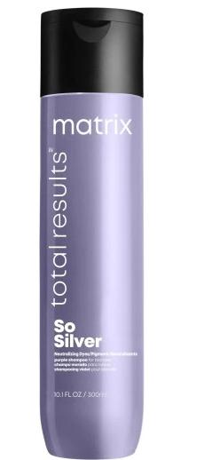 Matrix Total Results So Silver Shampoo - Anti-Yellow Formula for Radiant, Shiny Hair (300ml)