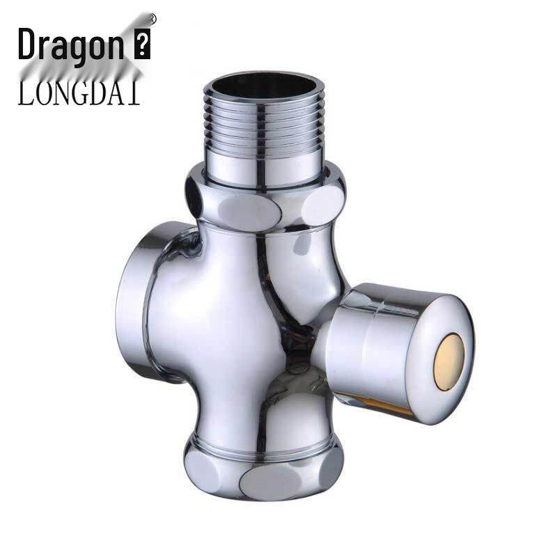 Longdai 1-inch Push-Button Squat Toilet Flush Valve