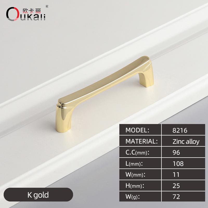 Oukali 96mm Zinc Alloy Push Pull Handles New Release Cabinet Drawer Kitchen Hardware Wardrobe Bedroom Bathroom Living Room