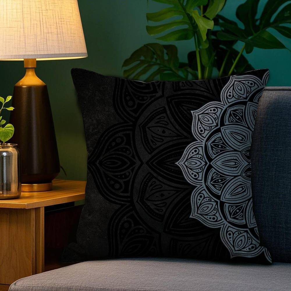 

Classic Mandala Pattern Pillow Case Sofa Living Room Bedroom Double-sided Printing Square Cushion Nap Time Cushion Cover 12x12Inch