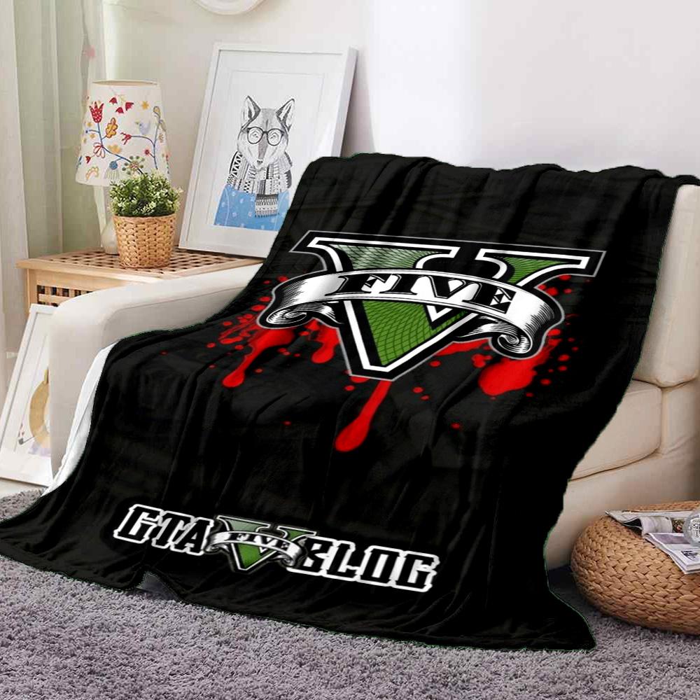 Gta V Live Flannel Blanket Throw Blanket Soft Warm Sofa Bed Camping Home Decor Unique Christmas Gift C9211762