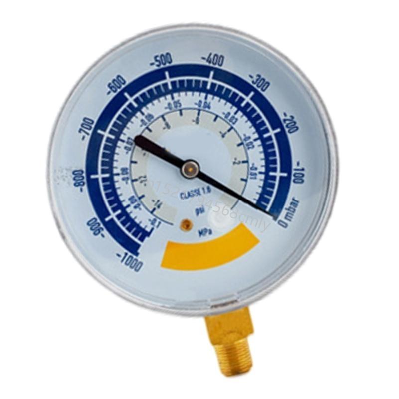 Pressure Gauge Accurate Air Gauge Instrument for Vacuum Pumps 0-1000mbar Gauge 1/8 Connector Vacuum Gauge 6XDE