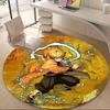 1PC Demon Slayer: Kimetsu No Yaiba Office Round Area Rug Suitable For Office, Under Office Chairs Bedroom Living Room Home Decor T100