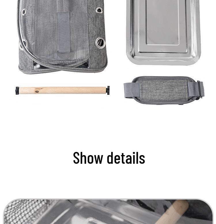 Portable Waterproof Bird & Small Pet Carrier: Foldable Bag for Hamsters, Parrots, Pigeons, Mynas, and Cockatiels.
