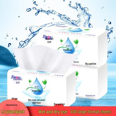 400-Sheet Large Pack Facial Tissues - Bulk Household and Restaurant Use