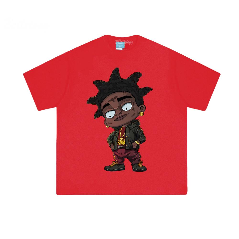 

Kodak Black 2025 NewT Shirt Summer Round Neck Tee-shirt 100%Cotton Clothing High Quality Female/Male Hip Hop Tops XXL красный