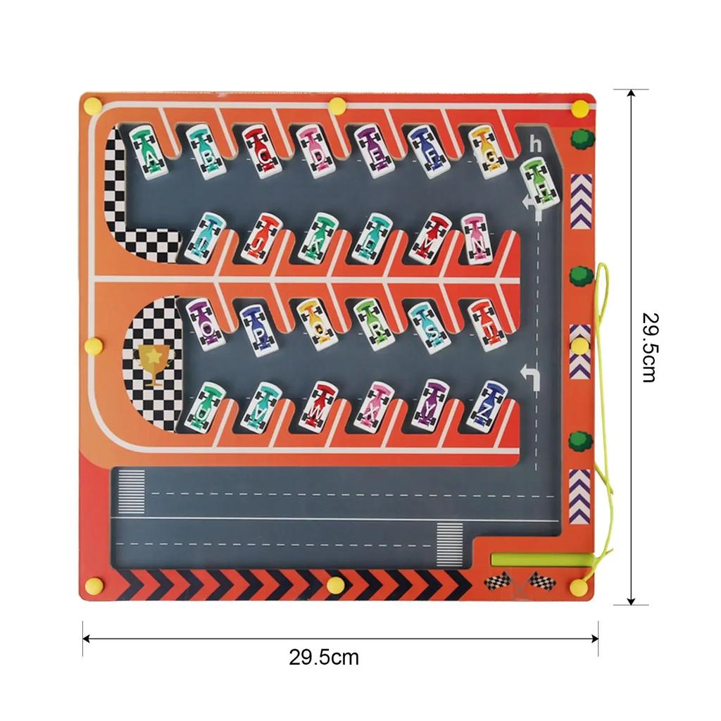 Montessori Magnetic Alphabet Maze Letter Puzzle  Gifts for Kids Parking Lot Puzzles for Children Preschool Girls Toys for Kids