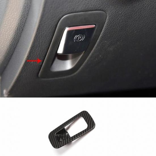 ABS Carbon Fiber Brake Handle Handbrake Cover Trim For Benz C-Class 2015-2021