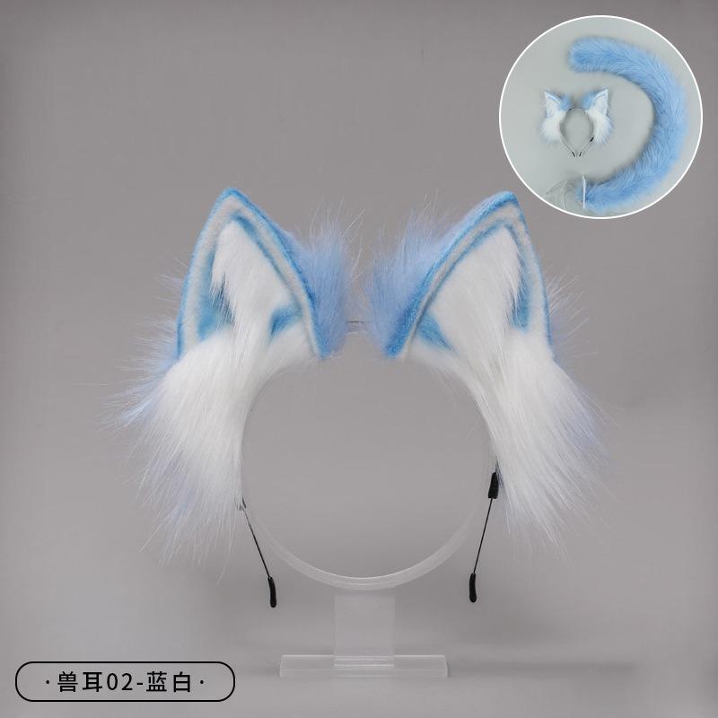 Handmade Animal Ears Headband Olita Headgear Cat Ears Fox Plush Hairpin Hair Accessories Handmade Imitation Animal Ears