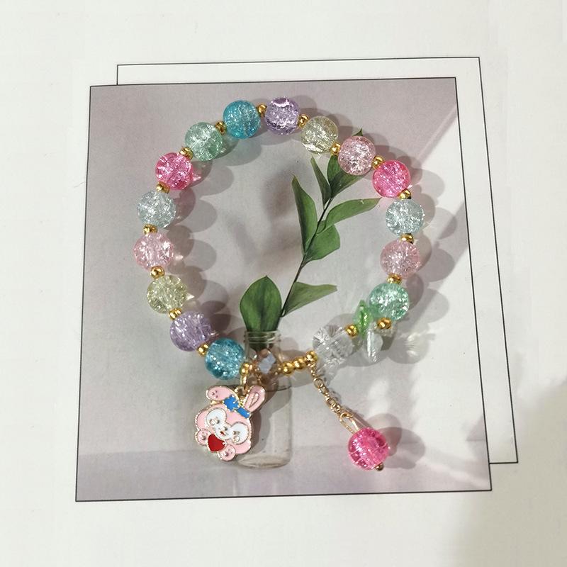 Sanrio Strawberry Bear & Kuromi Beaded Bracelet - Cute Christmas Gift for Friends