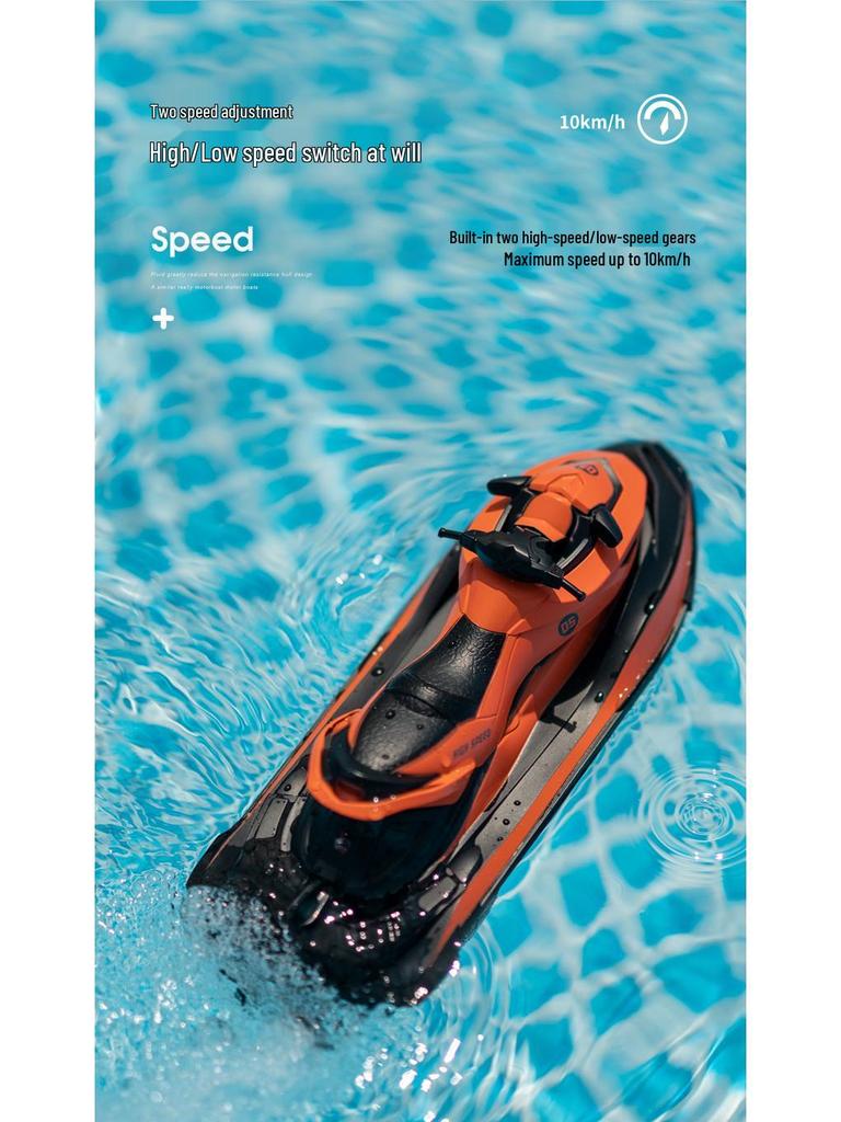 High-Speed Remote Control Boat - Waterproof Electric Toy for Kids