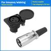 3 Pin Battery Charger Port Inline Connector Jack Socket, Electric Scooter E-Wheelchair Charging Adapter for Innuovo Wisking