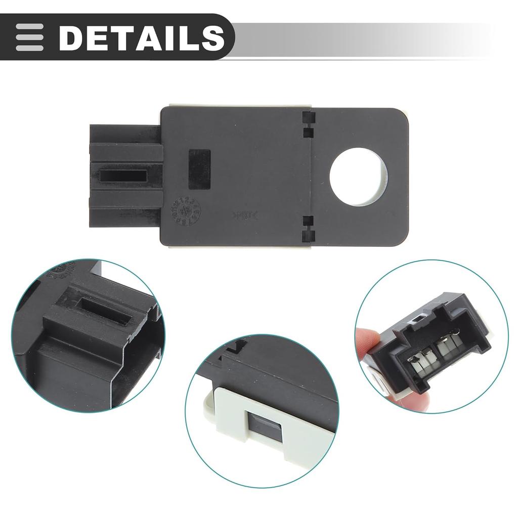 Motoforti Brake Light Switch, for GMC for Chevrolet for Cadillac, Plastic Metal, 25981009, Black,