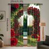 2 Stuks Lente Tuin Gordijn Valentijnsdag Bloemen Bruiloft Bruidsfeest Decoraties Lente Tuin Veel Andere Gelegenheden