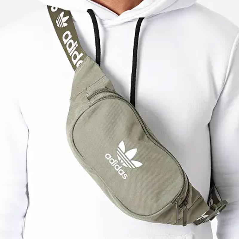 Adidas Originals Polyester Fanny Pack Regular Unisex Green (Unisex) Fanny Packs H35589